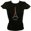 T-shirt Torre Eiffel em flor Lembrança de Paris