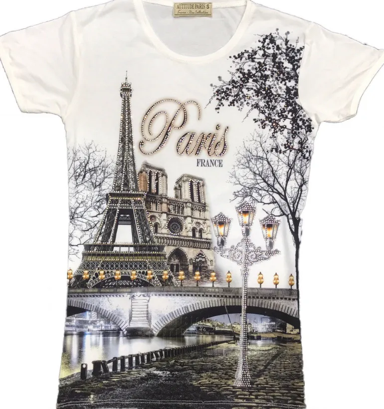 T-shirt Torre Eiffel Notre Dame