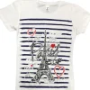 T-shirt Torre Eiffel PARIS marinheiro corações